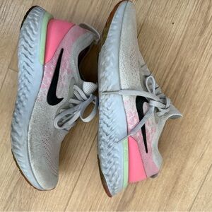 Nike Women's/Mens Running Shoes - Pink and Gray